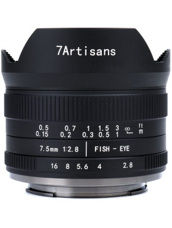 7artisans Photoelectric 7.5mm F2.8 II Fisheye Lens for Canon EOS-M