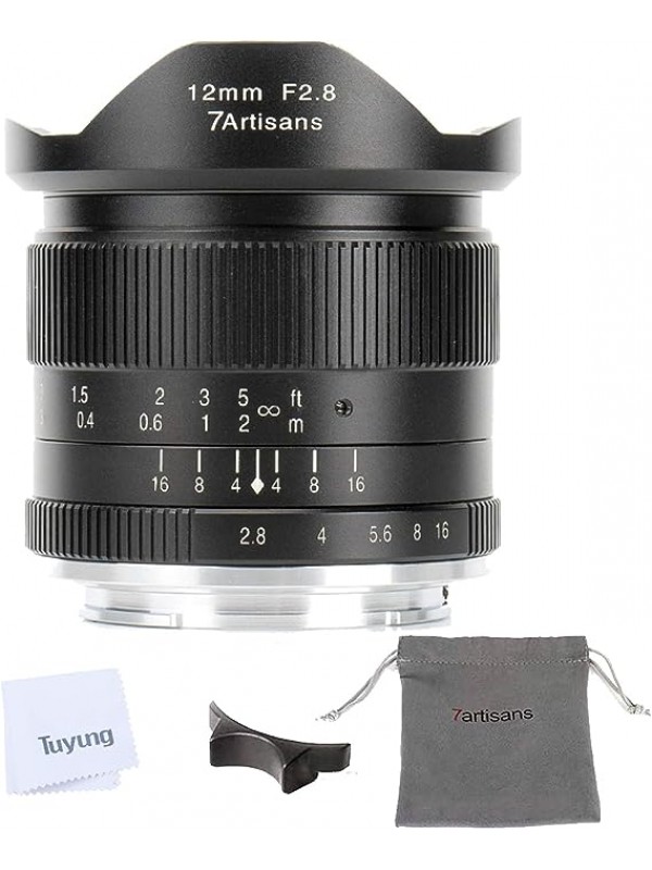 7artisans 12mm F2.8 APS-C Ultra Wide Angle Lens compatible with Canon EOS-M 