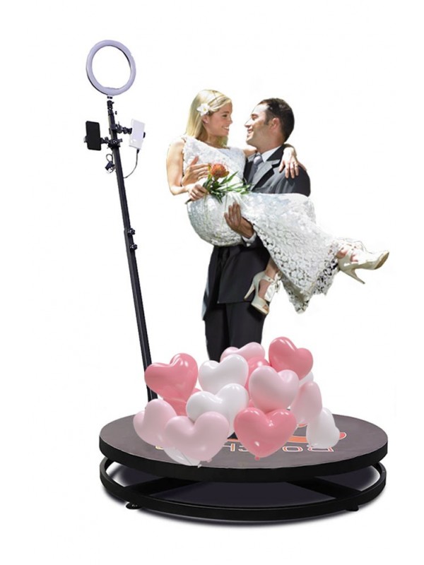 3.5ft Factory Sale Wedding Portable 360 Degree Video Booth Spinner Degree Camera Photo Booth 360 For Product Launch