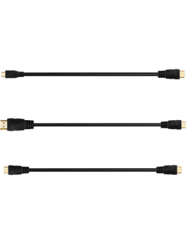 Zhiyun Mini-HDMI to HDMI Type-A, Mini-HDMI to Mini-HDMI and Mini-HDMI to Micro-HDMI Image Transmission Cable Pack of 3 for Weebill Lab, Crane 3 Lab.