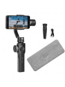 Zhiyun Smooth 4 3-Axis Handheld Gimbal Stabilizer with Grip Tripod for iPhone 12 11 Pro Xs Max Xr X 8 Plus 7 6 SE Android Cell Phone Smartphone YouTube Vlog Live Video Kit